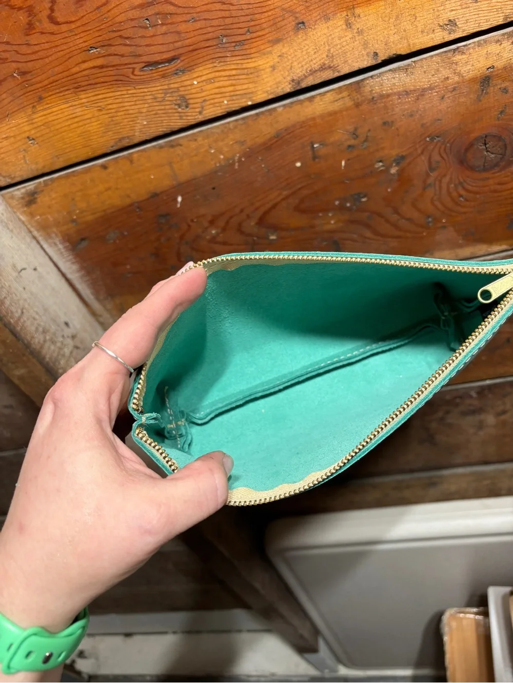 Portland Leather Utility pouch in Reef